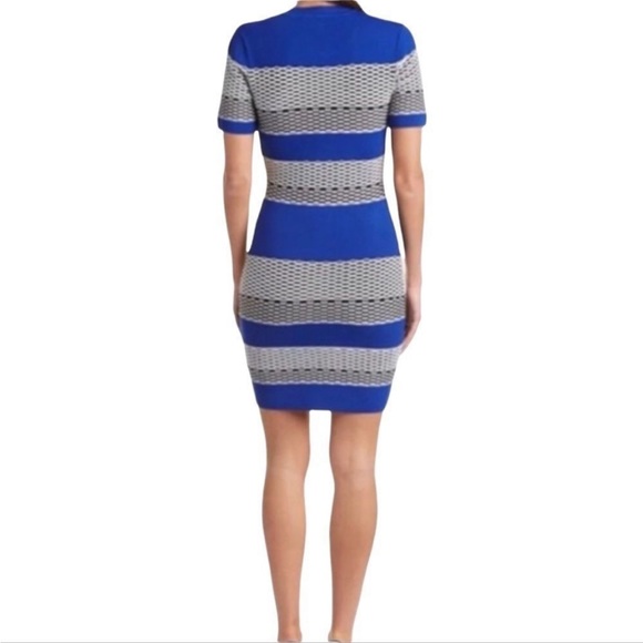 KENDALL + Kylie Striped Bodycon Dress Small - Picture 2 of 11